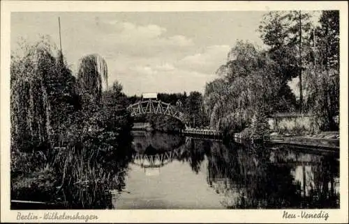 Ak Berlin Köpenick Rahnsdorf Wilhelmshagen, Neu Venedig