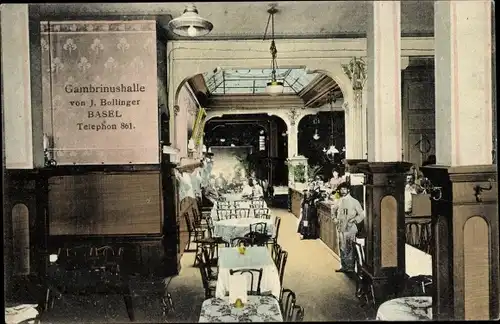 Ak Bâle Basel Stadt Schweiz, Gambrinushalle
