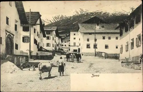 Ak Zuoz Kanton Graubünden, Ortspartie