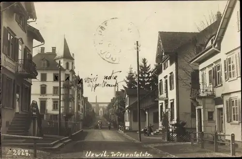 Foto Ak Uzwil Kanton St Gallen, Wiesentalstraße