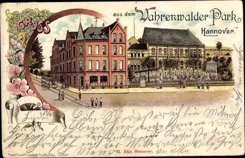 Litho Vahrenwald List Hannover in Niedersachsen, Vahrenwalder Park