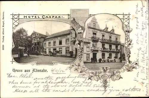 Ak Altenahr im Ahrtal, Hotel Caspari