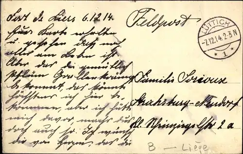 Ak Liège Lüttich Wallonien, im Krieg zerstörte Brücke, Häuser