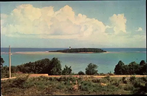 Ak Le Gosier Guadeloupe, Ilet du Gosier Le Phare, Panorama