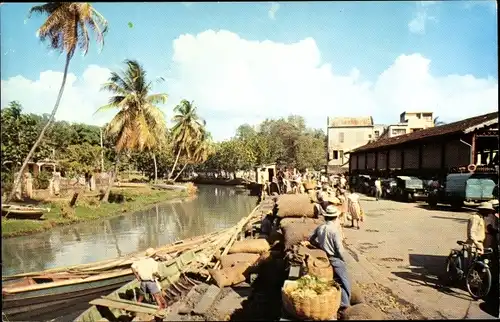 Ak Fort de France Martinique, La riviere Levassar