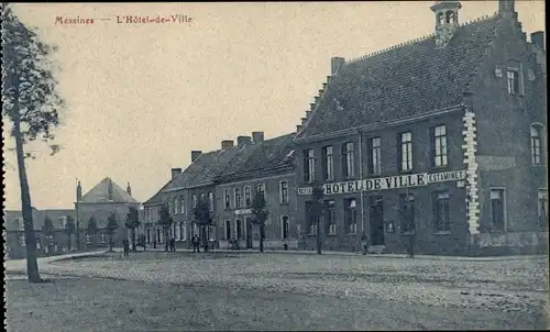 Ak Messines Mesen Westflandern, L'Hotel de Ville