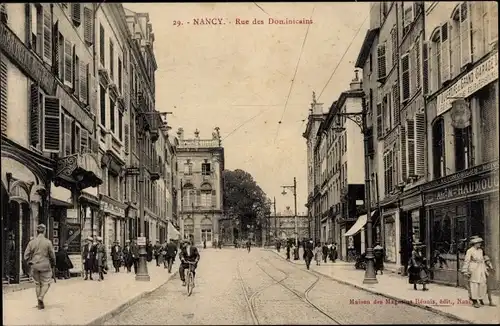 Ak Nancy Meurthe et Moselle, Rue des Dominicains