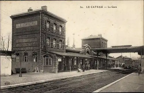 Ak Le Cateau Cambrésis Nord, La Gare