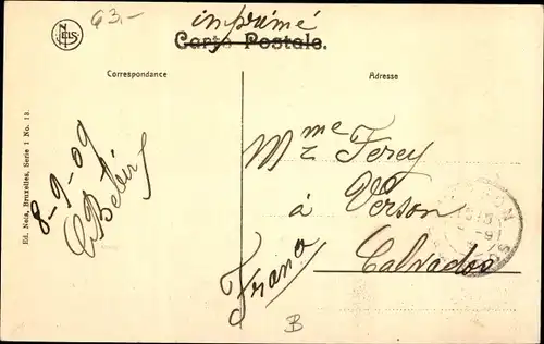 Ak Bruxelles Brüssel, Porte de Hal