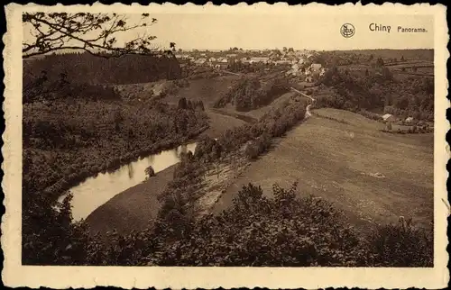 Ak Chiny sur Semois Wallonien Luxemburg, Panorama