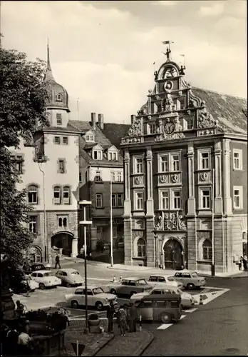 Ak Gotha in Thüringen, Rathaus, Straßenszene