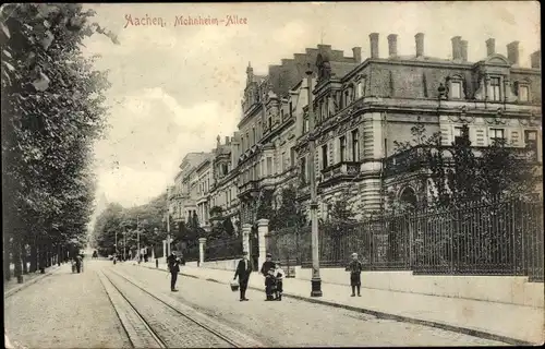 Ak Aachen in Nordrhein Westfalen, Mohnheim Allee