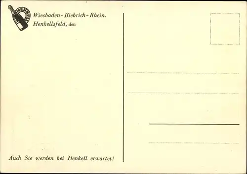 Ak Biebrich Wiesbaden in Hessen, Sektkellerei Henkell und Co., Blick in den Ehrenhof