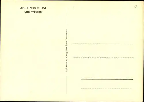 Ak Neresheim in Württemberg, Abtei und Panorama von Westen