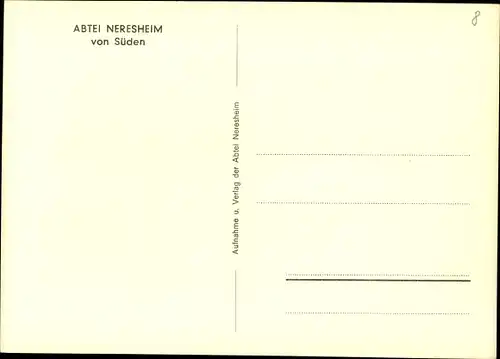 Ak Neresheim in Württemberg, Abtei von Süden, Kuhherde