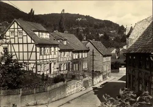 Ak Bleicherode am Harz, Blick vom Angerberg zur Löwenburg