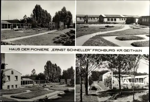 Ak Frohburg in Sachsen, Haus der Pioniere Ernst Schneller, Außenansicht