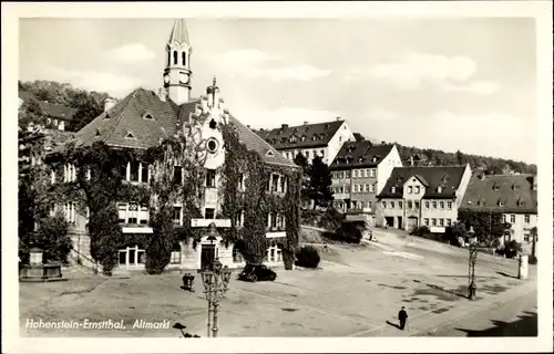 Ak Hohenstein Ernstthal in Sachsen, Altmarkt