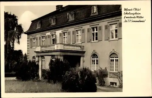 Ak Pößneck in Thüringen, Erholungsheim f. werdende Mütter Dr J.P. Semmelweis