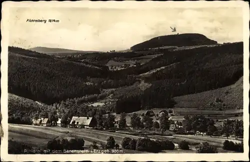 Ak Bärenstein im Erzgebirge, Pöhlatal, Fichtelberg