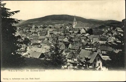 Ak Titisee Neustadt im Breisgau Hochschwarzwald, Panorama, Kirchturm