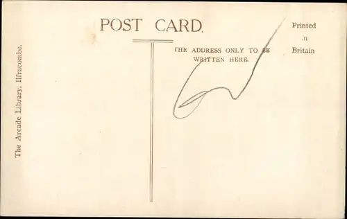 Ak Ilfracombe Devon England, The Harbour