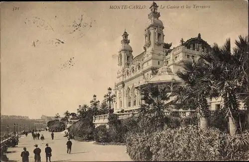 Ak Monte Carlo Monaco, Le Casino et les Terrasses