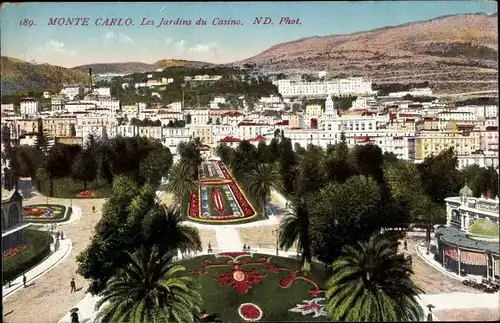 Ak Monte Carlo Monaco, Les Jardins du Casino