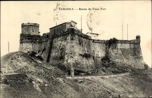 Ak Tabarca Tabarka Tunesien, Ruines du Vieux Fort, Festung