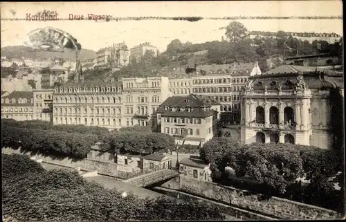 Ak Karlovy Vary Karlsbad Stadt, Neue Wiese