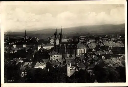 Ak Eger Region Karlsbad, Panorama