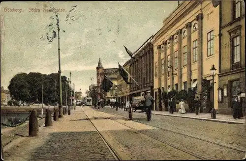 Ak Göteborg Schweden, Södra Hamngatan