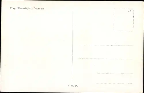 Ak Praha Prag Tschechien, Václavské náměstí, Wenzelsplatz, Museum, Auto