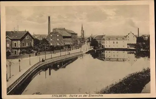 Ak Stolberg im Rheinland, Partie an der Ellermühle