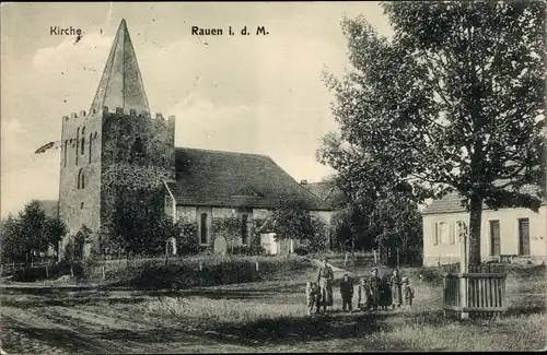 Ak Rauen in der Mark, Kirche