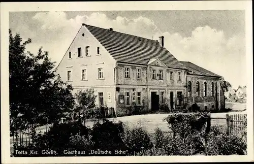 Ak Tetta Vierkirchen Oberlausitz, Gasthaus Deutsche Eiche