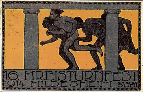 Ak Hildesheim in Niedersachsen, 16. Kreisturnfest 1914