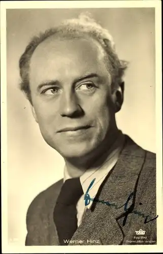 Ak Schauspieler Werner Hinz, Portrait, Ross 2886/1
