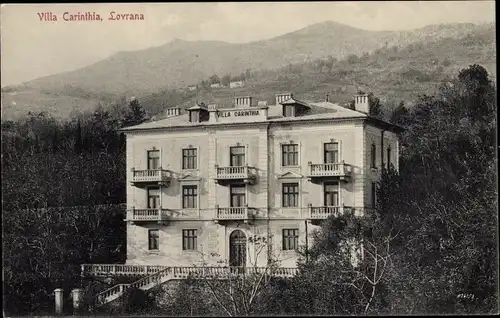 Ak Lovrana Lovran Laurana Kroatien, Villa Carinthia