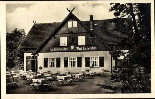 Ak Bad Liebenstein im Wartburgkreis, Waldgaststätte und Fremdenhaus Schützenhaus
