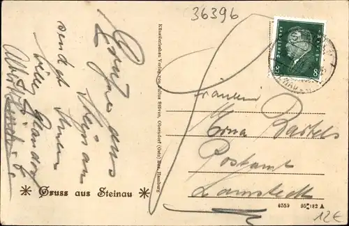 Künstler Ak Steinau an der Straße Hessen, Gasthof