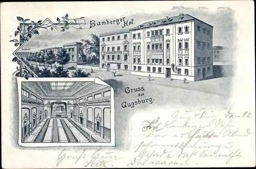 Litho Augsburg in Schwaben, Bamberger Hof, Saal