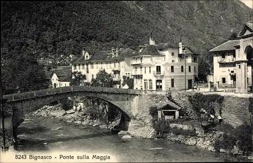 Ak Bignasco Kanton Tessin, Ponte sulla Maggia