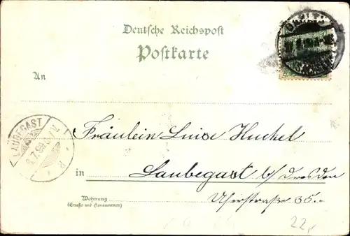 Litho Dahlen in Sachsen, Das weiße Haus, Waldschänke, Hospitalhütte, Rathaus