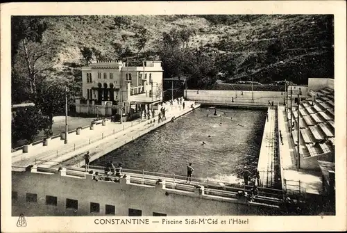 Ak Constantine Algerien, Piscine Sidi-M'Cid et l'Hotel