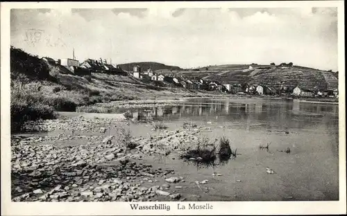 Ak Wasserbillig Luxemburg, La Moselle