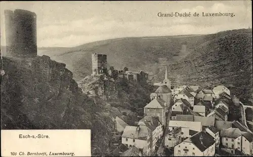 Ak Esch sur Sure Esch an der Sauer Luxemburg, Grand Duche de Luxembourg