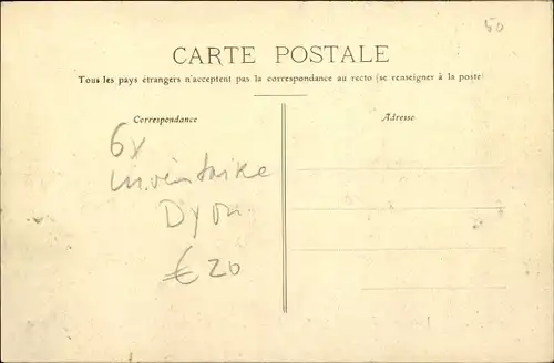 Ak Dijon Côte d'Or, Inventaire des Eglises 1906, Les Gendarmes