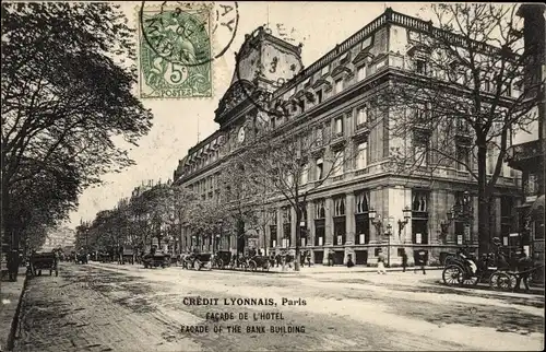 Ak Paris, Credit Lyonnais, Facade de L'Hotel