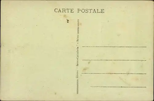 Ak Reims Marne, Place Drouet d'Erlon, Kriegszerstörung 1. WK